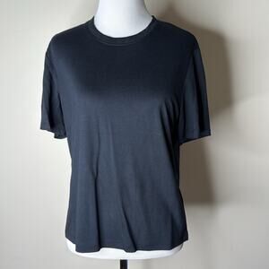 Ahnu Black Short Sleeve Sequence Flow Tee